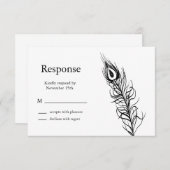 Secouer vos plumes de queue RSVP (blanc) (Devant / Derrière)