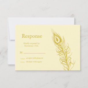 Secouer vos plumes de queue RSVP (marron)