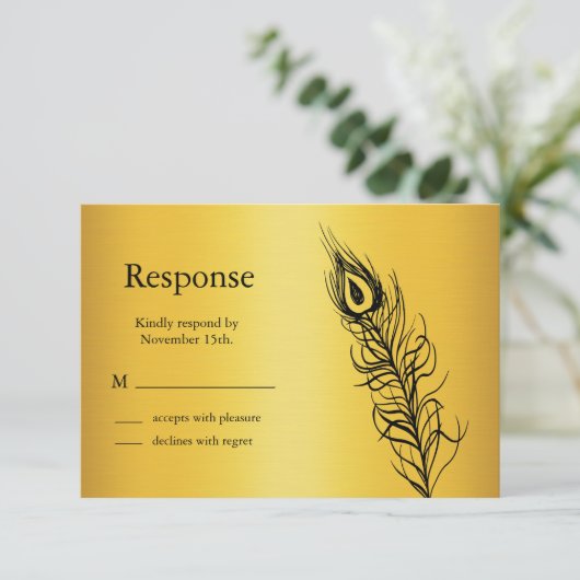 Secouer vos plumes de queue RSVP (or) (Debout devant)