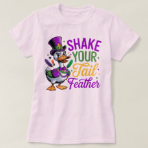 🎭 Secouer Votre Plumes Mardi Gras T-Shirt - Fu