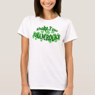 "SECOUEZ VOS SHAMROCKS !" Le T-shirt des femmes
