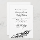 Secouez votre blanc de faire-part de mariage de (Devant / Derrière)