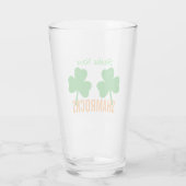 Secouez votre verre de fête Shamrock (Dos)