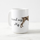 Secourir allemand À poils durs pointer café Mug (Devant gauche)