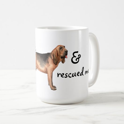 Secourir Bloodhound Coffee Mug (Devant droit)