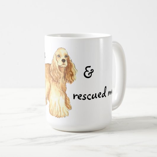Secourir Cocker Spaniel Coffee Mug (Devant droit)