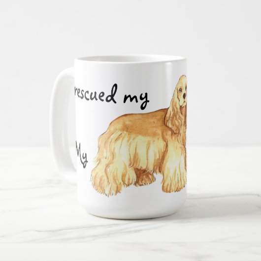 Secourir Cocker Spaniel Coffee Mug (Devant gauche)
