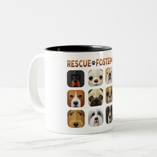 Secourir Foster Adopter Mug (Devant gauche)