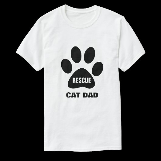 Secourir T-shirt Papa Chat