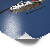 Secourt de police Hélicoptère photo imprimer (Coin)