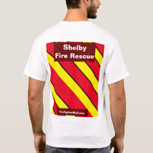Secourt d'incendie du refuge Pompier T-shirt rouge