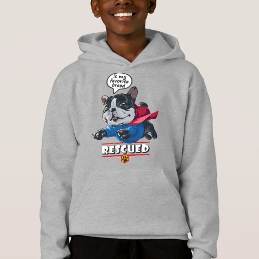 Secouru est ma race préférée | Sweat - shirt à cap (Devant)