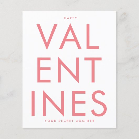 Secret Admirer PINK BLUSH FUN HEART Custom HAPPY (Voorkant)