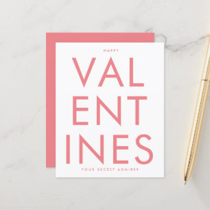 Secret Admirer PINK BLUSH FUN HEART Custom HAPPY