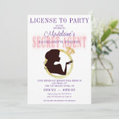 Secret Agent Licentie Party Bachelorette Route Kaart (Staand voorkant)