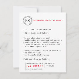 Secret Agent Spy Sla de datum op Save The Date