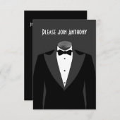 Secret Agent Thema Birthday Party Kaart (Voorkant / Achterkant)