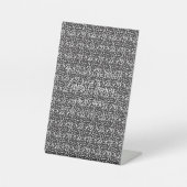 Secret Baby Shower Display Hack Reclamebord Met Voetstuk (Voorkant)