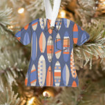 Secret Beach Hawaiian Surfboards Aloha Shirt - Ble<br><div class="desc">Amparo Blue, Twilight Navy Blue, Tiger Orange, Irish Cream, Tangerine et Cloud Cream colorway. Des planches de surf graphiques aux couleurs vives créent ce design moderne moderne du milieu du siècle. Nommé d'après le Secret Beach de Kauai, ce design est parfait pour cette maison de plage "secrète". Ce design se...</div>