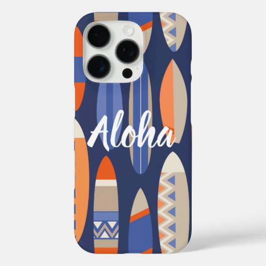 Secret Beach Hawaiian Surfboards - Blauw Case-Mate iPhone Case (Achterkant)