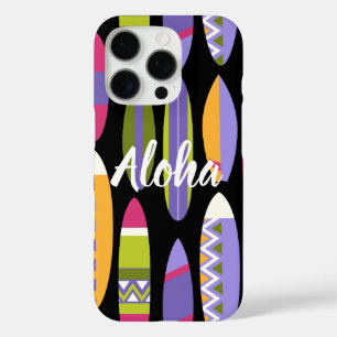 Secret Beach Hawaiian Surfboards - Zwart iPhone 16 Pro Hoesje