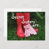Secret Boots Briefkaart 2- aanpassen (Voorkant / Achterkant)