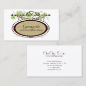 Secret Café Café Carte de visite (Devant / Derrière)