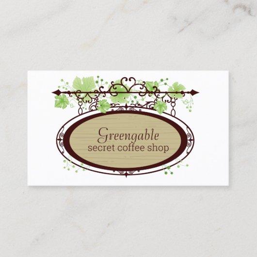 Secret Café Café Carte de visite (Devant)