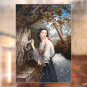 Secret Corresponde: Meisje Notitie bij Verboden Li Raamsticker