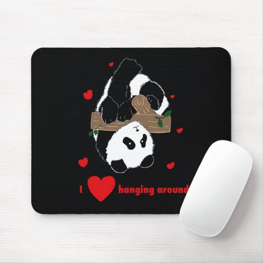 Secret Crush Liefde Hanging Around You Panda's Cus Muismat (Met muis)