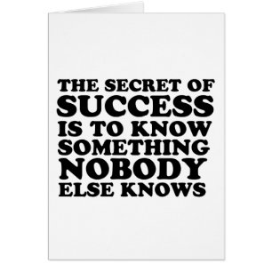 Secret de succès