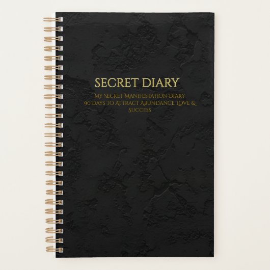 Secret Diary  My Secret Manifestation Diary 90 Day Planner (Voorkant)