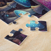 Secret Fairy Market Forest with Mushrooms & Tree Legpuzzel (Zijkant)