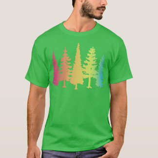 Secret Forest Landscape Silhouette Mode T-shirt