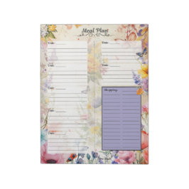 Secret Garden 7-daagse Maaltijdplanner Scheur-Afwi Notitieblok