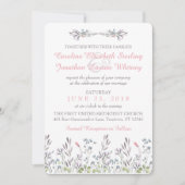 Secret Garden Aquarelle Florale Invitation (Devant)