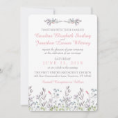 Secret Garden Aquarelle Florale Invitation (Devant)