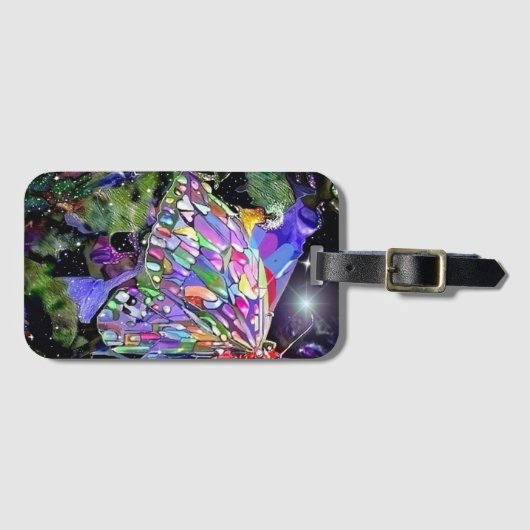 Secret Garden Butterfly Bagagelabel (Voorkant (horizontaal))