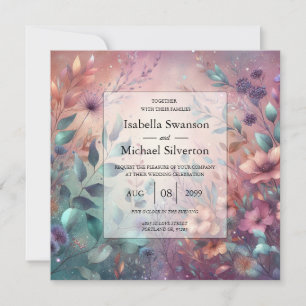 Secret Garden in Evening Glow Wedding Kaart