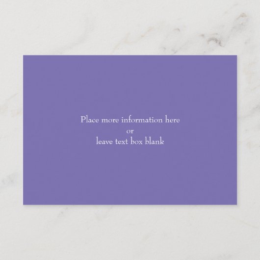 Secret Garden Mason Jar Ontvangstkaart Sering Informatiekaartje (Achterkant)