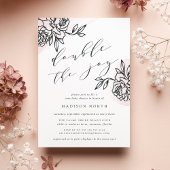 Secret Garden Twins Baby shower Invitation Kaart