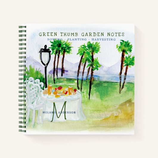 Secret Garden Watercolor Gardeners Journal (Devant)
