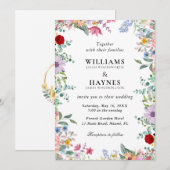 Secret Garden Wedding Invitation (Devant / Derrière)