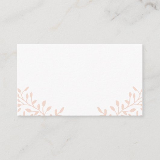 Secret Garden Wedding Place Cartes 100 pk (Devant)