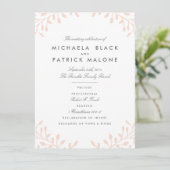 Secret Garden Wedding Programmes - Blush (Debout devant)