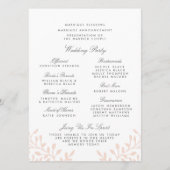 Secret Garden Wedding Programmes - Blush (Dos)