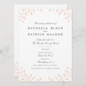 Secret Garden Wedding Programmes - Blush (Devant / Derrière)