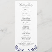 Secret Garden Wedding Programmes - Marine (Dos)