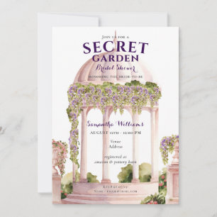 Secret Garden Wisteria Gazebo Bruidsshow Kaart