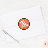 Secret ideographs (cool exotic symbols) 6b ronde sticker (Envelop)